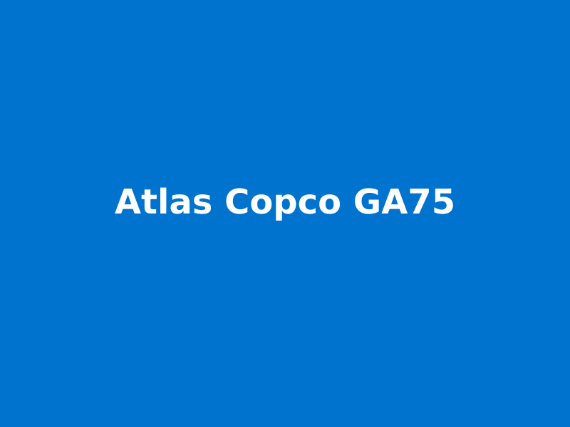 Компрессор винтовой Atlas Copco GA75