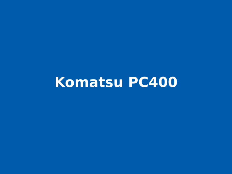 Экскаватор Komatsu PC400-8