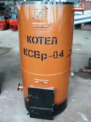 Steel hot-water boiler with manual stoker KVr-0.4 (KSVr-0.4)