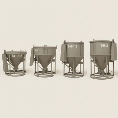 Concrete bucket "Glass" 1 m³ / BN-1