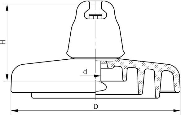 Изолятор стеклянный ПСВ-160А - 2