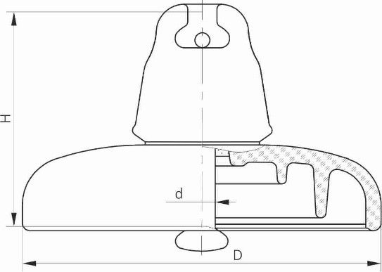 Изолятор стеклянный ПС-160Д - 2