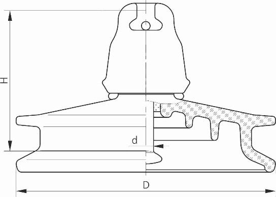 Изолятор стеклянный ПСД-70Е - 2
