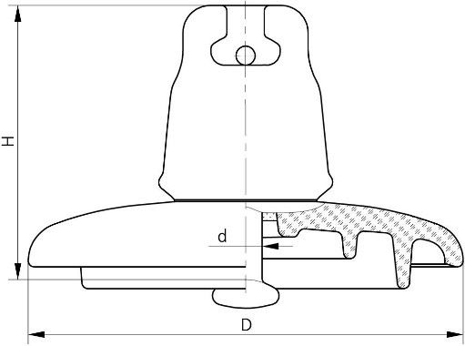 Изолятор стеклянный ПС-300В - 2