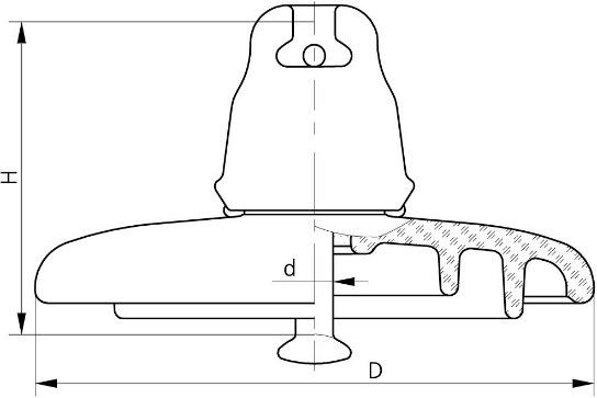 Изолятор стеклянный ПС-120Б - 2