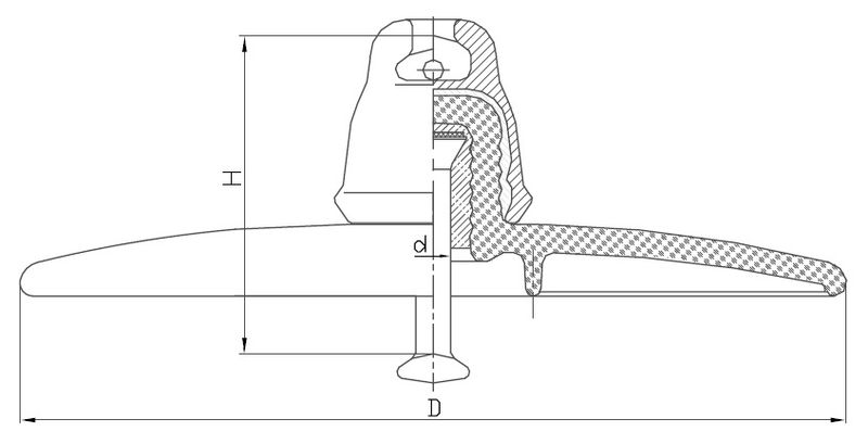 Изолятор стеклянный U120BA - 2