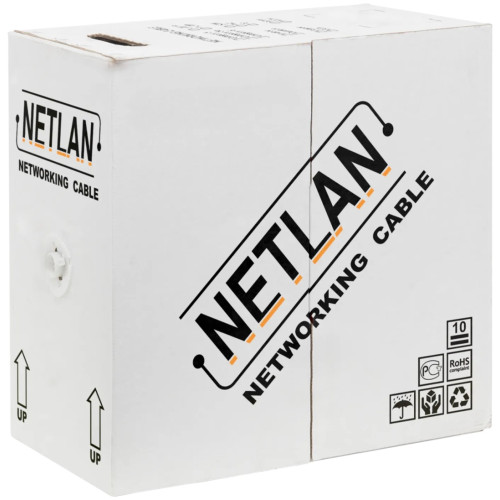 Кабель NETLAN UTP 4 пары, Кат.5e ССА PVC,305m