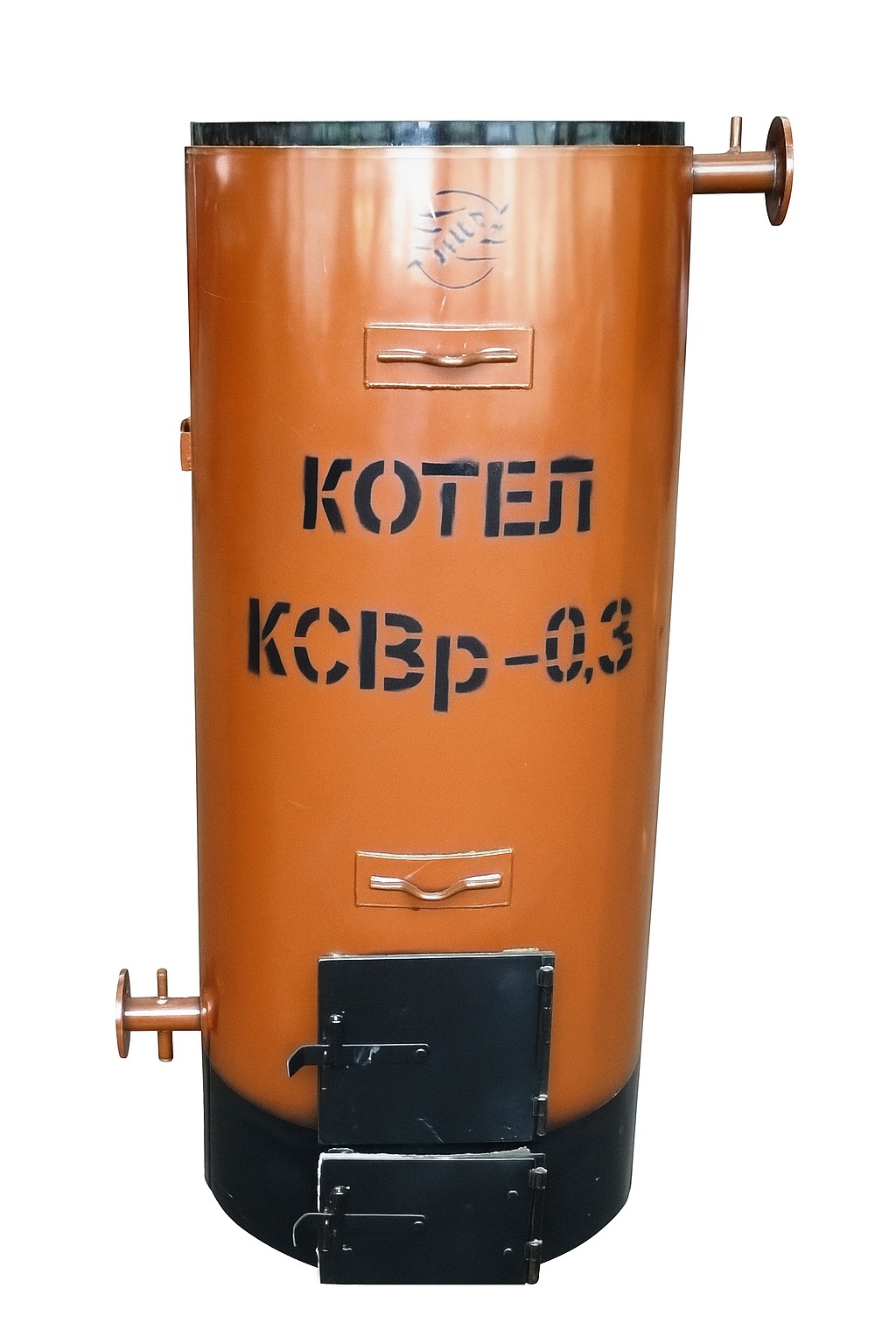 Котел стальной водогрейный с ручной топкой КВр-0,3 (КСВр-0,3)